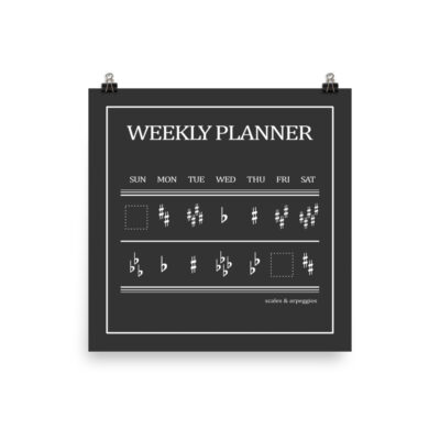 Poster Weekly planner