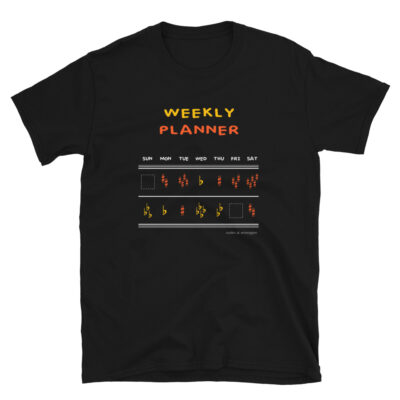 Shirt Weekly planner