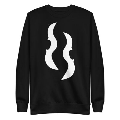 Unisex Premium Sweatshirt Violin wave white - Image 2