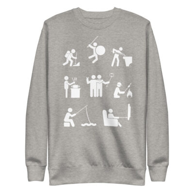 Unisex Premium Sweatshirt Bow applications - Image 7